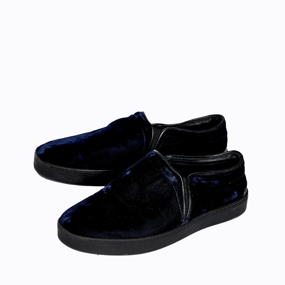 RAG & BONE Blue Velvet Trainers / Sneakers 
 Slip-On US 9 - Picture 2 of 5